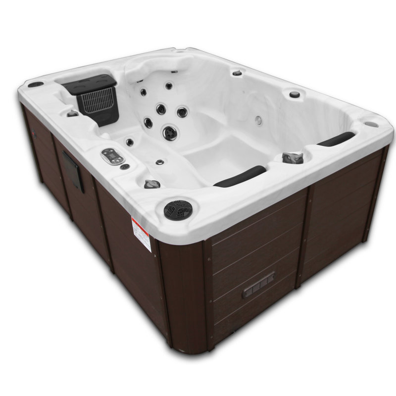 Canadian Spa Co Montreal 3 Person 28 Jet Acrylic Rectangle Plug And Play Hot Tub with Canadian Spa Co Montreal 3 Person 28 Jet Acrylic Rectangle Plug And Play Hot Tub with